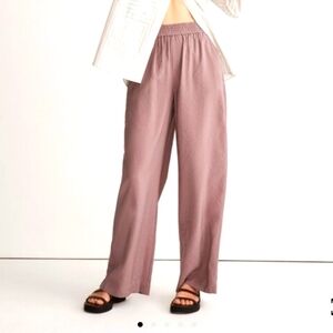 Madewell Women's Dusty Pink Wide Leg Pants